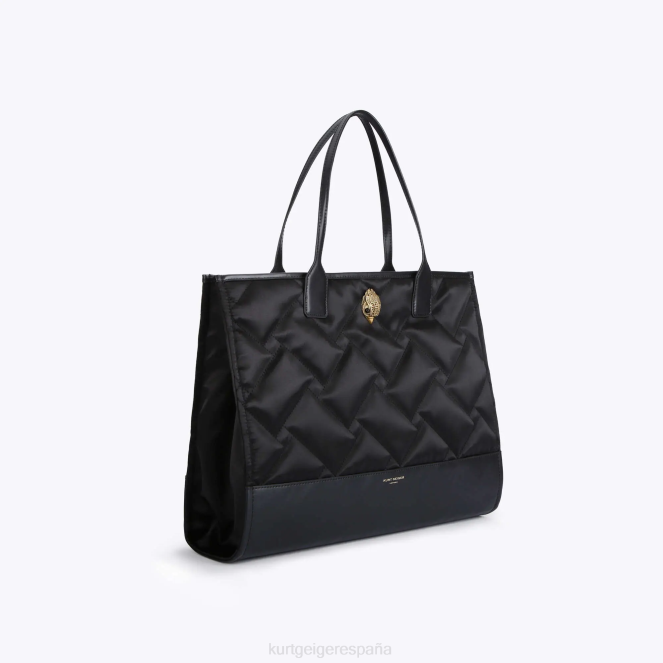 Kurt Geiger mujer bolso shopper cuadrado reciclado londres 2LPR283 | bolsas negro